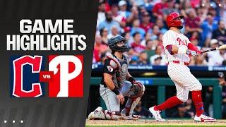 Guardians vs. Phillies Game Highlights (7/27/24) | MLB Highlights