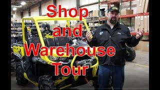 Adrenaline Cycles 2020 Shop and Warehouse Tour.