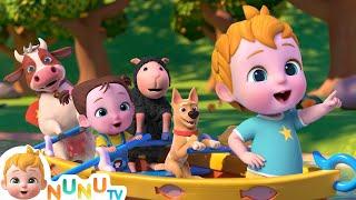 Row, Row, Row Your Boat | Nursery rhymes & kids songs | NuNu Tv