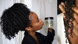 SUPER DEFINED WASH AND GO ROUTINE ft. eco styler black castor oil and flaxseed gel