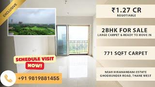 2BHK For Sale Near Hiranandani Estate Thane West ₹ 1.27 Crores | 771 SqFt Ready Possession | GB Road