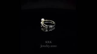 KRK jewelry Akoya珍珠鑽石尾戒