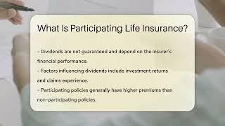 What Is Participating Life Insurance? -  InsuranceGuide360.com