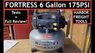 Fortress 6 Gallon 175PSI Air Compressor - Tests & Full Review