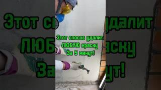 Этот способ удалит даже 10-летнюю краску за 5 минут!