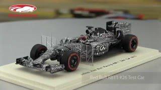 ck-modelcars-video: Daniil Kvyat Red Bull RB11 #26 Test Car Bahrain Formel 1 2015 Spark