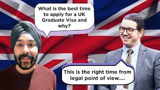 UK Graduate visa | When to apply | New entrant salary requirement | UK PSW Rules Ft. Adam Oxborrow