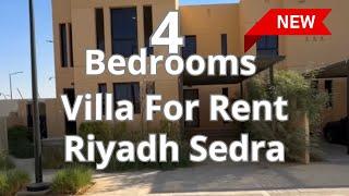 4-Bedrooms Brand New Villa For Rent in Riyadh | Sedra Roshn | Book Now+966536023397 or +966500850043