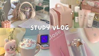 Study vlog  5am morning routine, waking up early, being productive, trying Japanese snacks, etc.