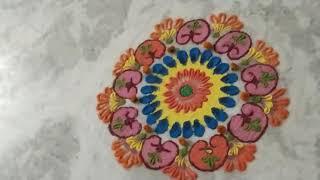 Rangoli make by avni singh