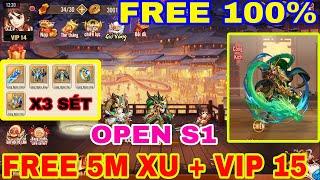 Game Lậu Full Việt Hóa 3Q - Mở S1 Gần Max Vip 15 + 5000000 Xu Tiêu Cực Phê , Tướng + Trang Bị Free