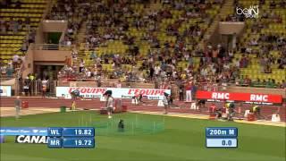 Justin Gatlin wins 200 m in Diamond League  Monaco 2014