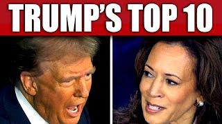 TOP 10 TRUMP MOMENTS - Trump Harris Debate