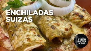 Rick Bayless Enchiladas Suizas  (Creamy Chicken Enchiladas with Melted Cheese)