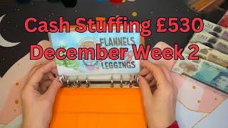 Cash Stuffing | £530 | Dec Week 2 | #budgeting #cashstuffing #debtfree