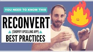 ReConvert Best Practices for Thank You Page Optimization and Post Purchase Uspell for Shopify