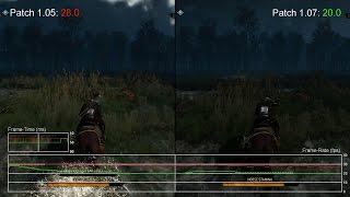 The Witcher 3: Xbox One Patch 1.07 vs 1.05 Frame-Rate Test