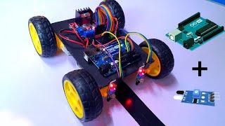 How to Make Basic Arduino Line Follower Robot Car with Arduino UNO, L298N Motor Driver, IR Sensor