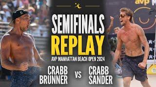 Tr.Crabb/Brunner vs Ta.Crabb/Sander | SEMIFINAL AVP Manhattan Beach Open 2024