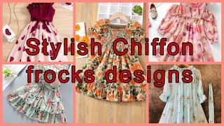 Chiffon frock design for baby girl 2023 | Chiffon frocks designs 2023