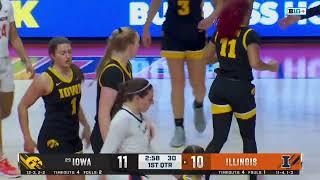 Iowa vs Illinois | Women Basketball Jan 9,2025