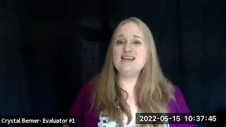 Toastmasters District 48 Evaluation Speech Contestant | Crystal Berner, DTM