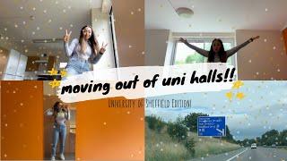 moving out of my first year halls!! (FINALLY) | Uni of Sheffield | Sophia Rami