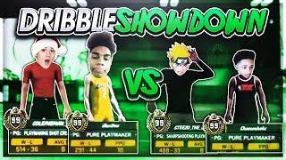 NBA 2K18 DRIBBLE G0D SHOWDOWN! STEEZO & CHEESEAHOLIC VS iRunYew & COLETHEMAN! BEST DRIBBLERS ON 2K18