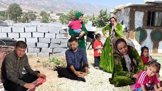Shelter for survival for Mehdi and Najmeh from the Peren channel by the nomadic family