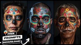 FREE AI Prompts Pack! Generate Stunning Celebrity Carnival Art (DALL-E, Midjourney & More!)