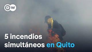 Detenido un sospechoso por el incendio en Quito que ha dejado al menos siete heridos