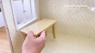 Miniature kitchen set installation ASMR