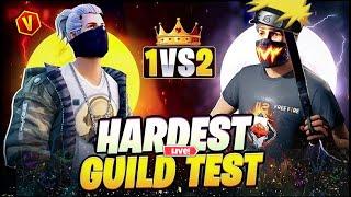 SR GAMING LIVE GUILD TEST 1 VS 2 SUBSCRIBERS GUILD TEST  #fflive #satvik #classyff #nonstopgaming