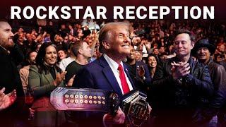 UFC crowds erupt as Trump embraces Joe Rogan for the first time since landslide victory