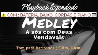 Medley A Sos com Deus , Vendavais | Playback Tom para Barítono (C#m, D#m) #shirleycarvalhaes