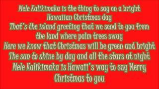 Bing Crosby Mele Kalikimaka Lyrics