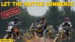 Royal Enfield Himalayan 450 vs Triumph Scrambler 400X vs KTM 390 Adventure (episode 2)