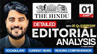 01 June 2025 | The Hindu Editorial Analysis | Editorial by Vishal sir | Bank, SSC, UPSC