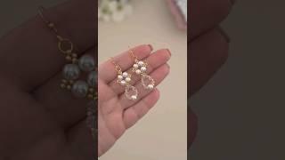 Quick & Simple Pearl Earring Making: Easy DIY White Pearl Jewelry for Bride | Handmade Prom Earrings