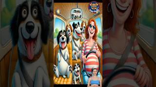  Evolution of Dog : Fun Scence inside a Car-2 ️ #doglover #puppy #dog #shorts #copypuppy
