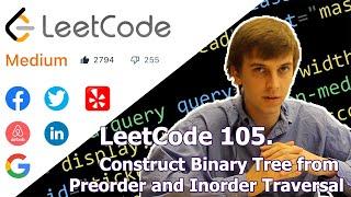 LeetCode 105. Construct Binary Tree from Preorder and Inorder Traversal (Algorithm Explained)