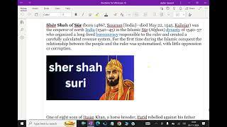 India under Muslim rule : - ( The Suri Emperor;Sher Sha; 1540-1557 A D: #shershasuri #suriemperor