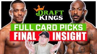 DRAFTKINGS: UFC Baku: Hill vs. Rountree FULL CARD Predictions and Plays