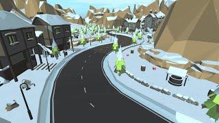 ️ Stylized Winter Village | Multiplayer Game Environment Preview 