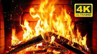  Cozy Fireplace 4K (12 HOURS). Fireplace with Crackling Fire Sounds. Crackling Fireplace 4K