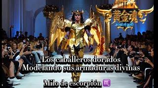 Los caballeros del zodíaco modelan sus armaduras divinas #netflix #saintseiya #caballerosdelzodiaco