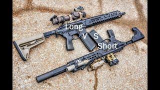 Long Barrel vs Short Barrel Rifles (Mostly 5.56)