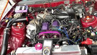 2jz ge turbo mk3 supra first start up with vvt-i coils and GTE ecu mod