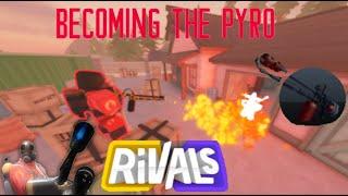 Becoming the PYRO from TF2 In Roblox Rivals...