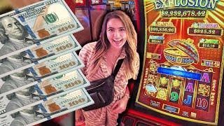 $2.2 Million DANCING DRUMS Hits 2 JACKPOTS on A Low Limit Bet!